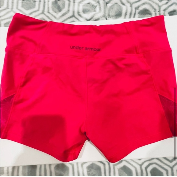 Under Armour Heat Gear Hot Pink Bicycle Gym Shorts S/M - Picture 5 of 7